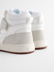Neutral Elastic Lace Touch Fastening High Top Trainers - Image 4 of 5