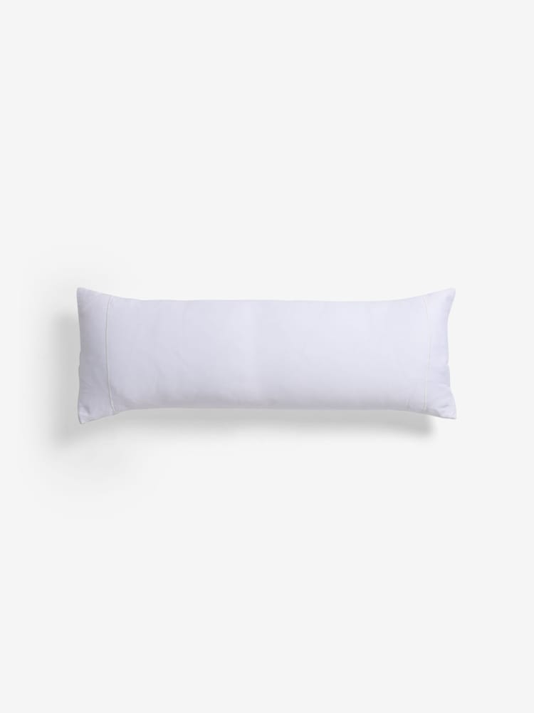 White 300 Thread Count Collection Luxe 100% Cotton Bolster Pillowcase - Image 3 of 4
