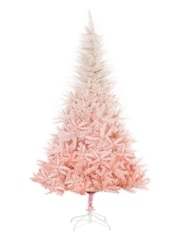 Homcom Pink 6ft Pink Artificial Christmas Tree - Image 4 of 5