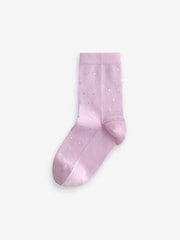 Grey Shiny Spot Socks 2 Pack - Image 3 of 3