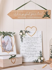 Widdop White Photo Frame With Gold Metal Heart 4" x 6 - Image 5 of 5