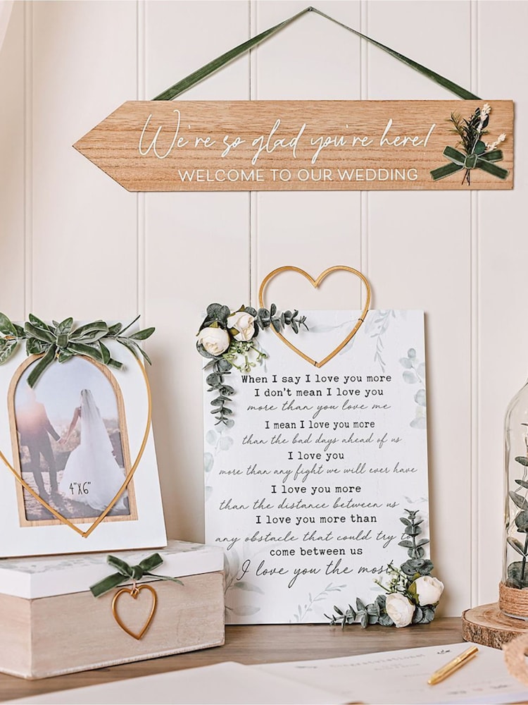 Widdop White Photo Frame With Gold Metal Heart 4" x 6 - Image 5 of 5 Widdop White Photo Frame With Gold Metal Heart 4" x 6 - Image 5 of 5