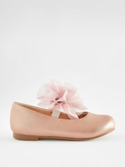 Pink Wide Fit (G) Mary Jane Bridesmaid Bow Occasion Shoes - Image 2 of 5