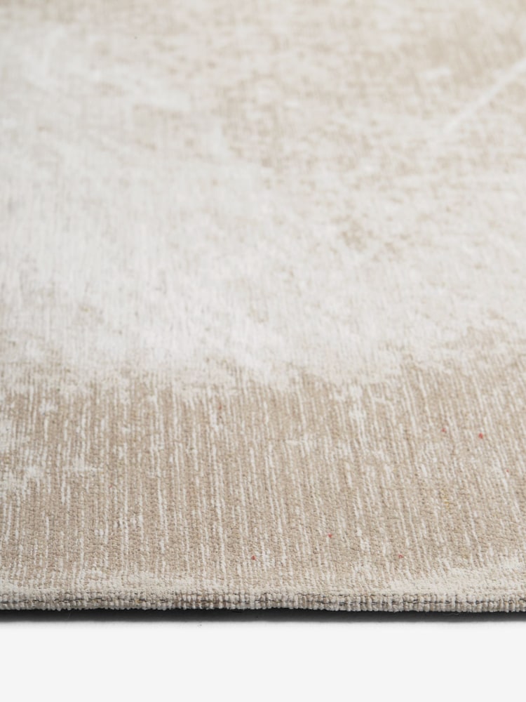 Natural Graphite Abstract Flat Weave Rug - Image 1 of 1