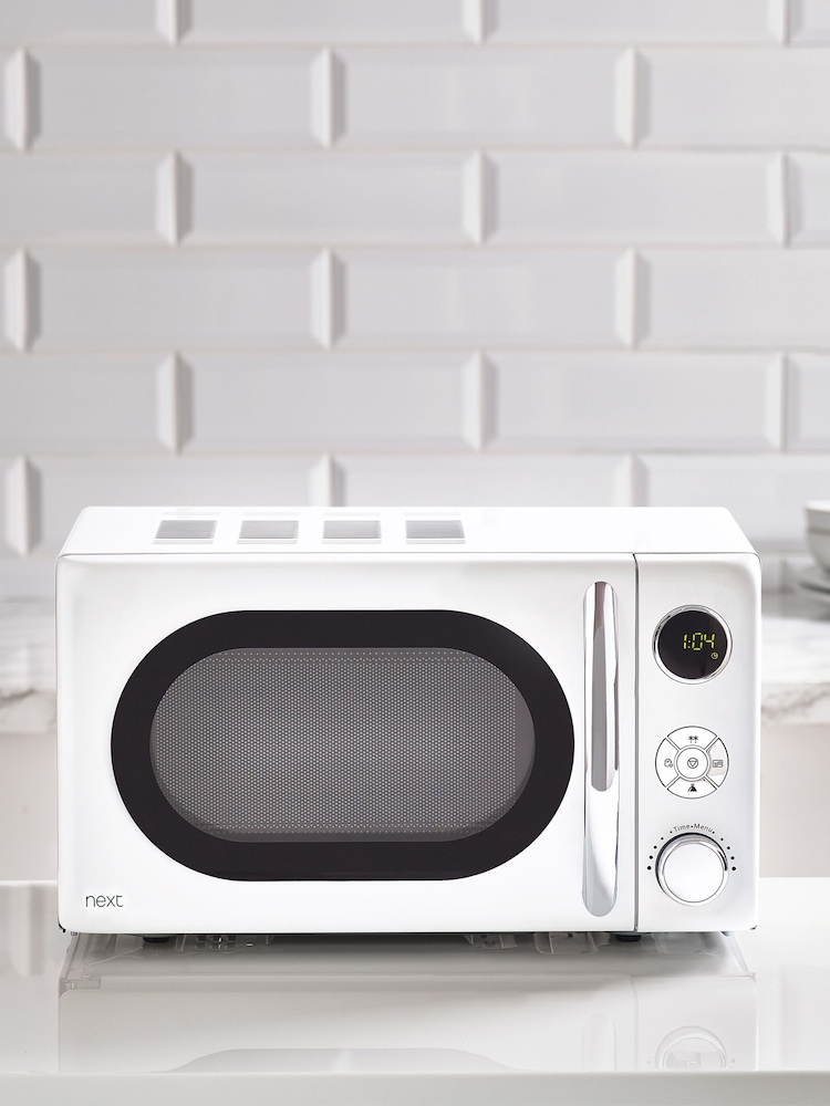 White Digital 800W 20L Microwave - Image 1 of 5 White Digital 800W 20L Microwave - Image 1 of 5