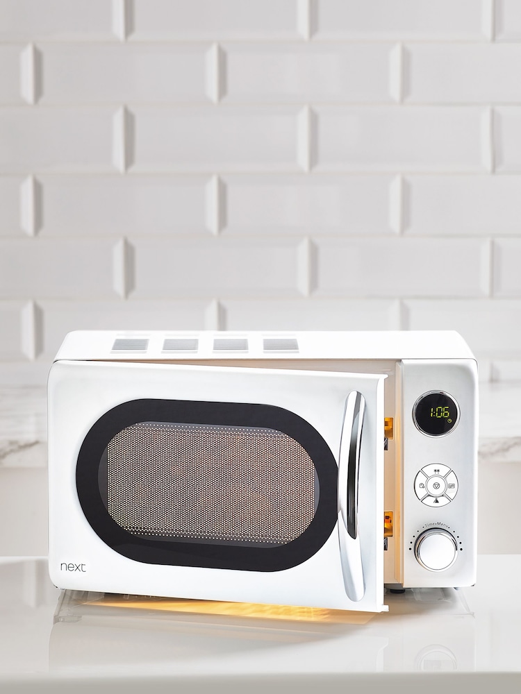 White Digital 800W 20L Microwave - Image 2 of 5 White Digital 800W 20L Microwave - Image 2 of 5