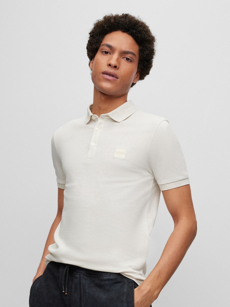 BOSS Cream Passenger Polo Shirt - Image 1 of 5