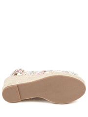 Pavers Peep Toe Wedged Slingback Espadrilles Sandals - Imagen 5 de 5