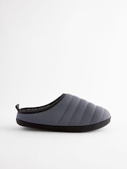 Grey Borg Lined Padded Mules - Image 2 of 6