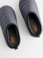 Grey Borg Lined Padded Mules - Image 3 of 6