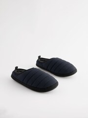 Black Borg Lined Padded Mules - Image 3 of 6