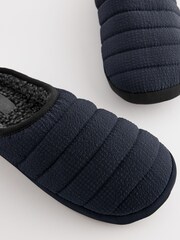 Black Borg Lined Padded Mules - Image 4 of 6