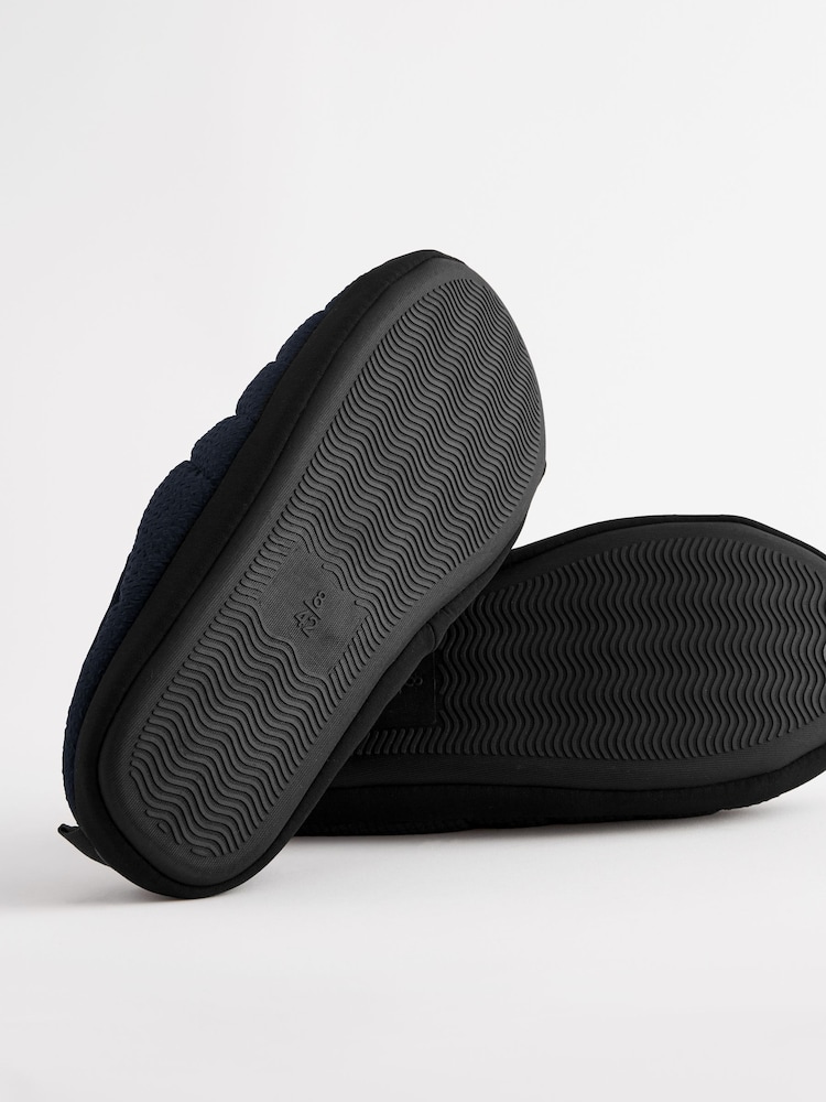 Black Borg Lined Padded Mules - Image 6 of 6