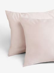 Set of 2 Blush Pink 400 Thread Count 100% Egyptian Cotton Pillowcases - Image 2 of 3