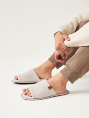 Neutral Padded Textured Sliders - Image 1 of 6