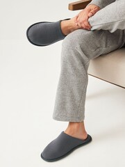 Navy Blue Mule Slippers - Image 1 of 7