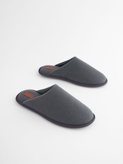 Navy Blue Mule Slippers - Image 2 of 7