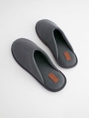 Navy Blue Mule Slippers - Image 4 of 7