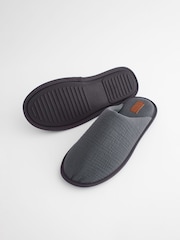 Navy Blue Mule Slippers - Image 5 of 7