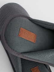 Navy Blue Mule Slippers - Image 6 of 7