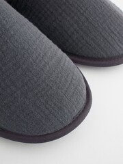 Navy Blue Mule Slippers - Image 7 of 7