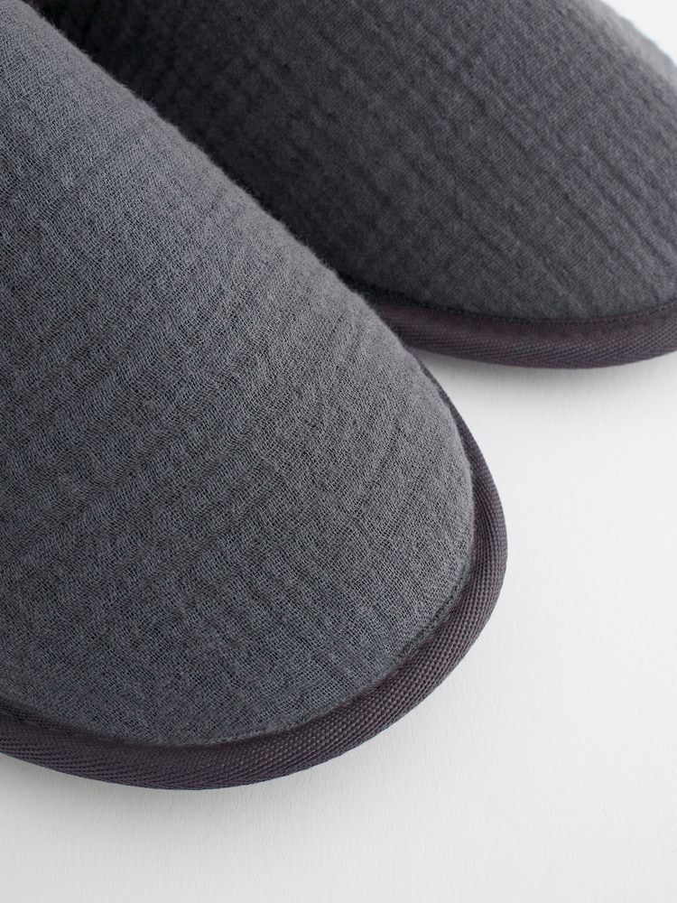 Navy Blue Mule Slippers - Image 7 of 7