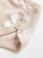 siva Ovca - kratek rokav; s kratkimi rokavi 100% Cotton dojenček bodi 5 komplet - Slika 6 iz 6