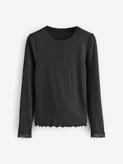 Black ThermoGen Lightweight Long Sleeved Top - Image 6 of 8