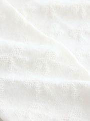 Crema - Medias de lazo con textura rica en algodón - Imagen 3 de 3