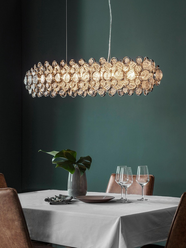 Gallery Home Silver Maura 8 Ceiling Light Pendant - Image 1 of 1 Gallery Home Silver Maura 8 Ceiling Light Pendant - Image 1 of 1