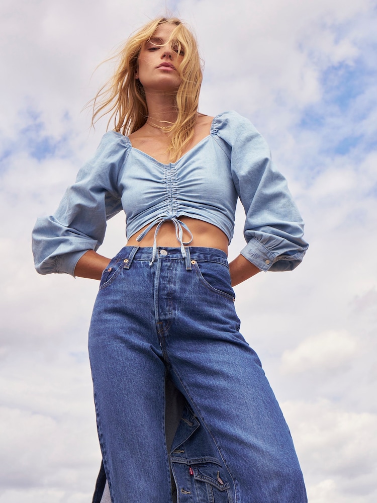 Levi's® Light Blue Diana Blouse - Image 1 of 5