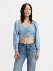 Levi's® Light Blue Diana Blouse - Image 2 of 5