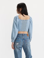 Levi's® Light Blue Diana Blouse - Image 3 of 5