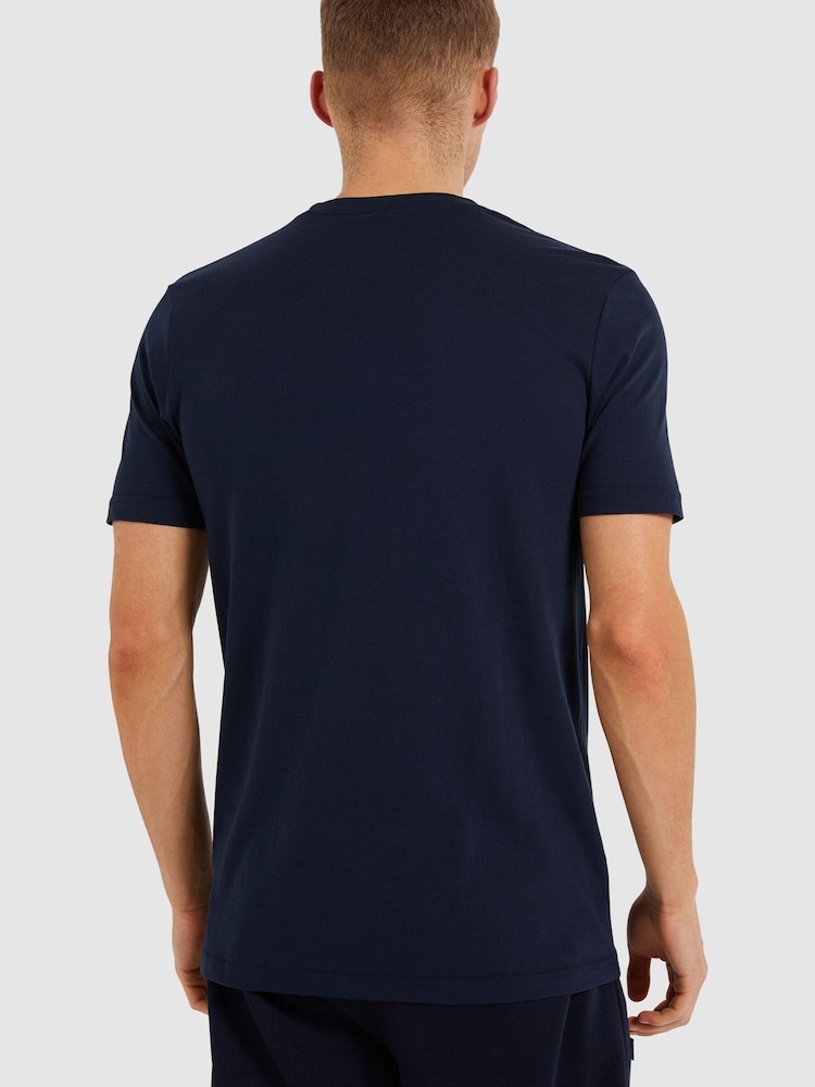Ellesse Navy Multizio 100% Cotton T-Shirt - Image 2 of 4 Ellesse Navy Multizio 100% Cotton T-Shirt - Image 2 of 4
