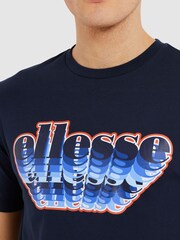 Ellesse Navy Multizio 100% Cotton T-Shirt - Image 4 of 4