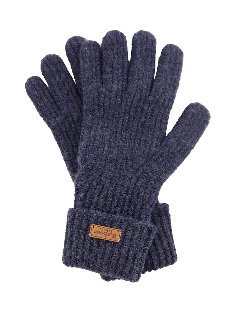 Barbour® Blue Pendle Knitted Gloves - Image 1 of 1