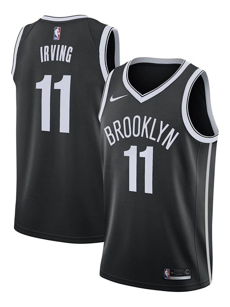 Nike Black Brooklyn Nets Icon Edition Swingman Jersey - Kyrie Irving Youth - Image 1 of 3