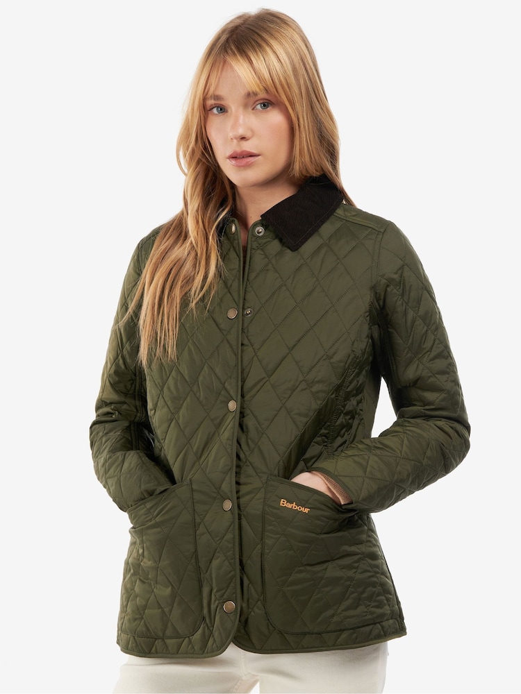 Barbour® Khaki Green Annandale Quilted Jacket - Image 1 of 6
