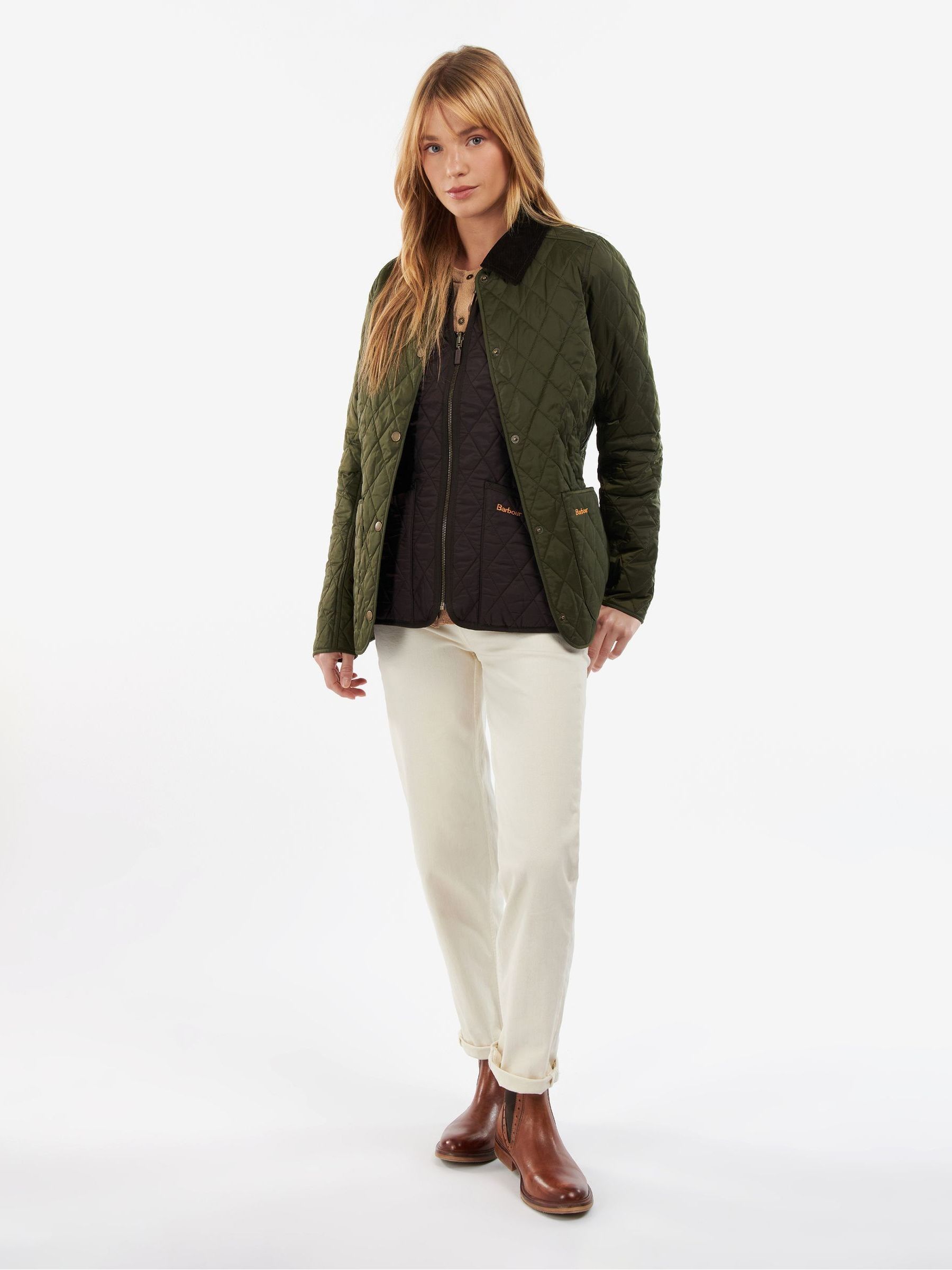Kaufe Sie Khakigrun Barbour Annandale Steppjacke bei Next Deutschland