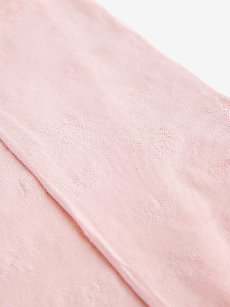 Pink 40 Denier Bow Tights - Image 3 of 3