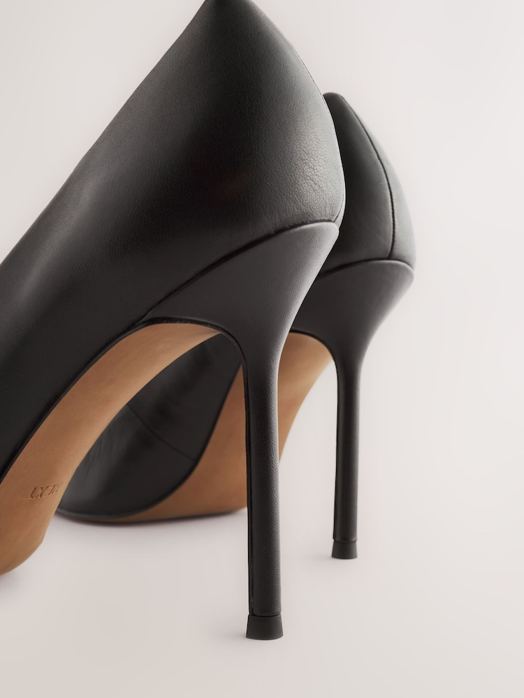 Preto - Sapatos de couro bico fino - Imagem 15 de 15