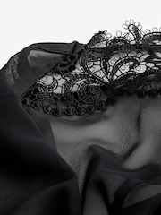 Schwarz - Besticktes Chiffon-Unterkleid - Image 7 of 8