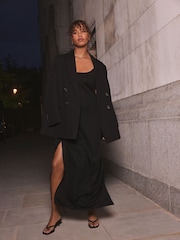 self. Black Sparkle Strappy Dress - Image 2 of 4