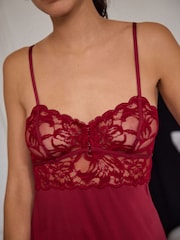 Red Lace & Microfibre Slip - Image 4 of 7