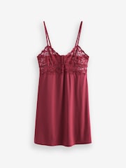 Red Lace & Microfibre Slip - Image 5 of 7