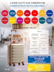 Flight Knight 55x40x20cm Ryanair Priority 4 Wheel ABS Hard Case Cabin Carry On Hand Luggage - Image 3 of 7