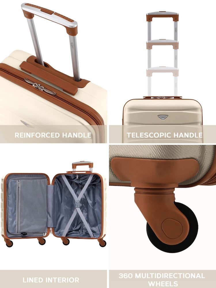 Flight Knight 55x40x20cm Ryanair Priority 4 Wheel ABS Hard Case Cabin Carry On Hand Luggage - Image 7 of 7