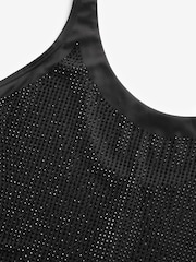 self. Black Diamante Bodysuit - Image 6 of 7