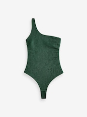 Green Sparkle One Shoulder Body - Image 6 of 8