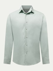 绿色 - Peckham Rye Grove Linen Blend Shirt - 2的图像1｝